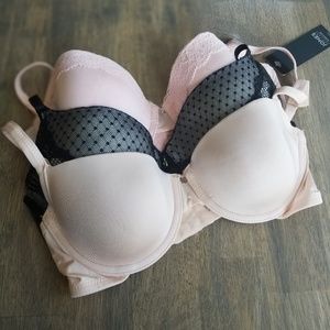 Lot of 3 Brand New TShirt Bras - 34C